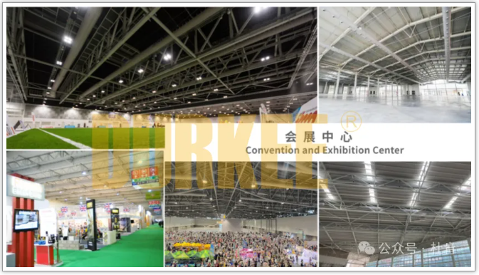 利来囯际柔性风管应用在会展中心